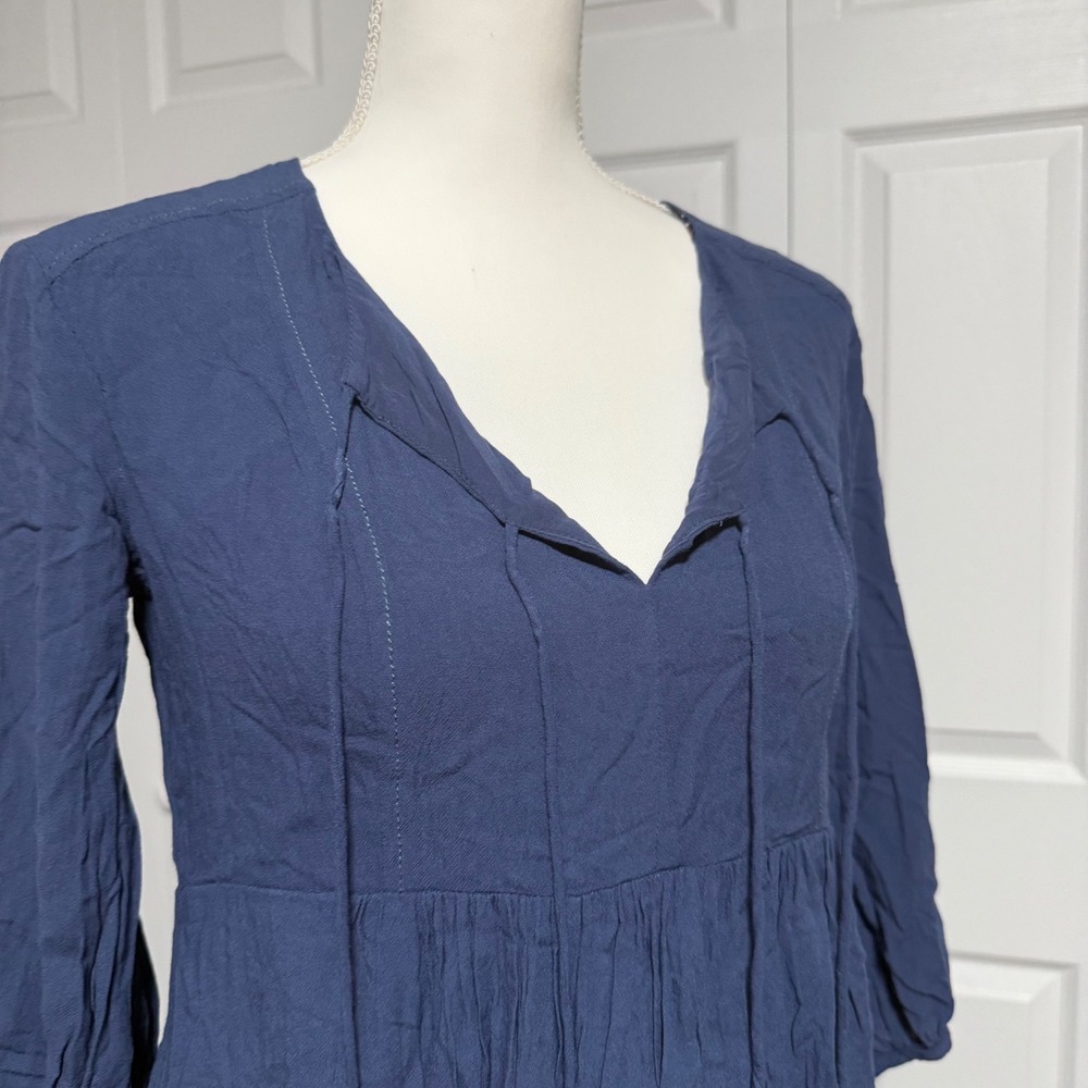 Anthropologie Holding Horses Mini Dress tie dye ombré tassel 2P fit and flare SM - Picture 11 of 11